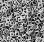 7mm Alphabet Cube Brite Beads - Letter 