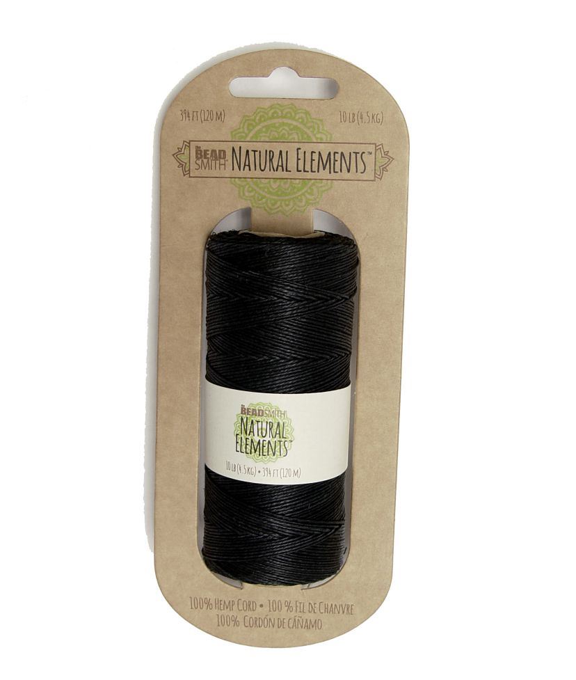 Black Hemp Cord 10lb. 394ft