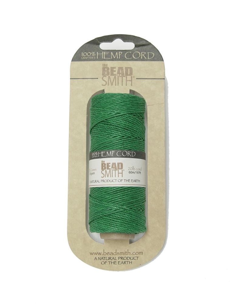 Dark Green Hemp Cord 20lb. 197ft