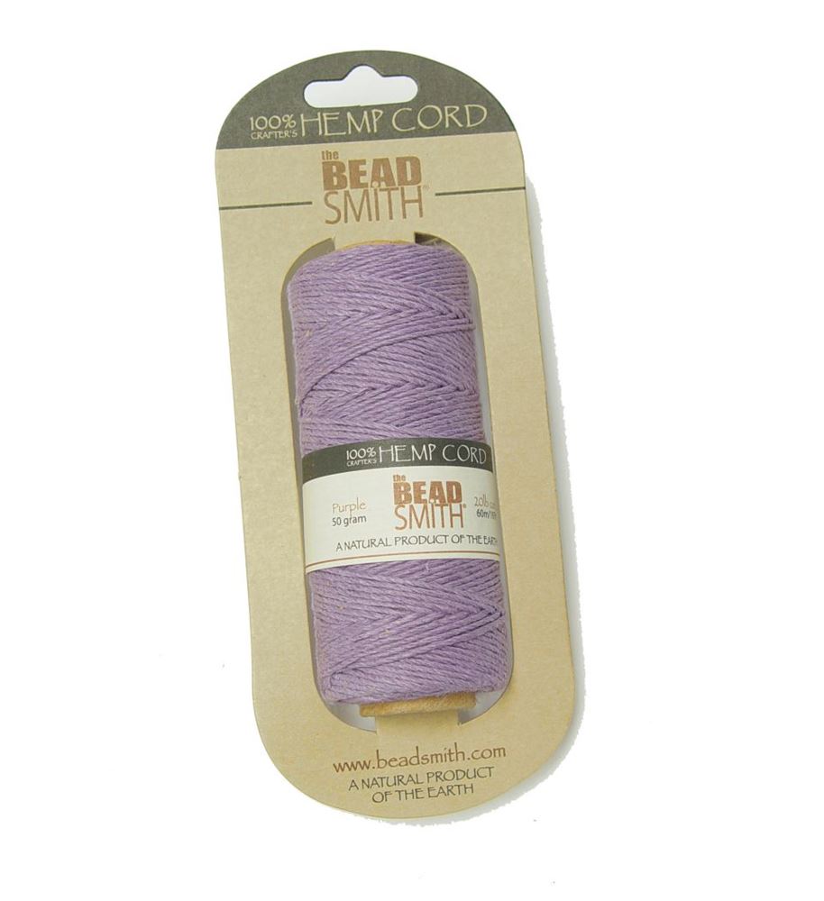 Purple Hemp Cord 20lb. 197ft