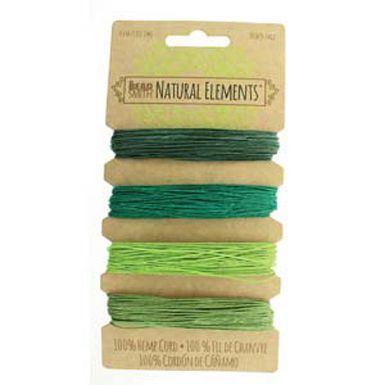 Hemp Cord Set - Emerald Colors 20lb  120ft