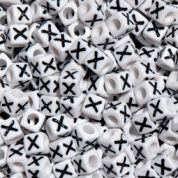 7mm Alphabet Cube Brite Beads - Letter 