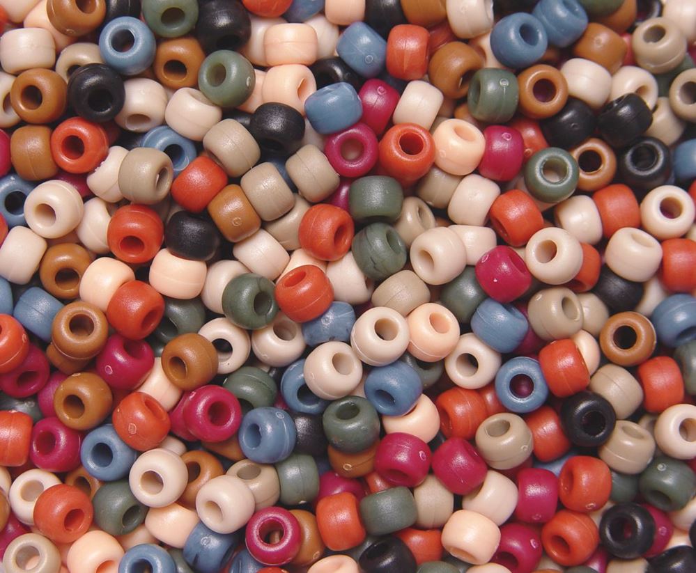 9x6mm Matte Americana Mix Pony Beads