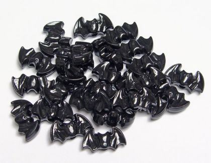 Bat Beads Opaque Black (24pc)