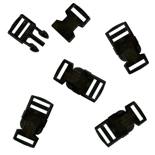 
                  
                    15mm (5/8 inch) Plastic Paracord Buckles Black 5pc
                  
                