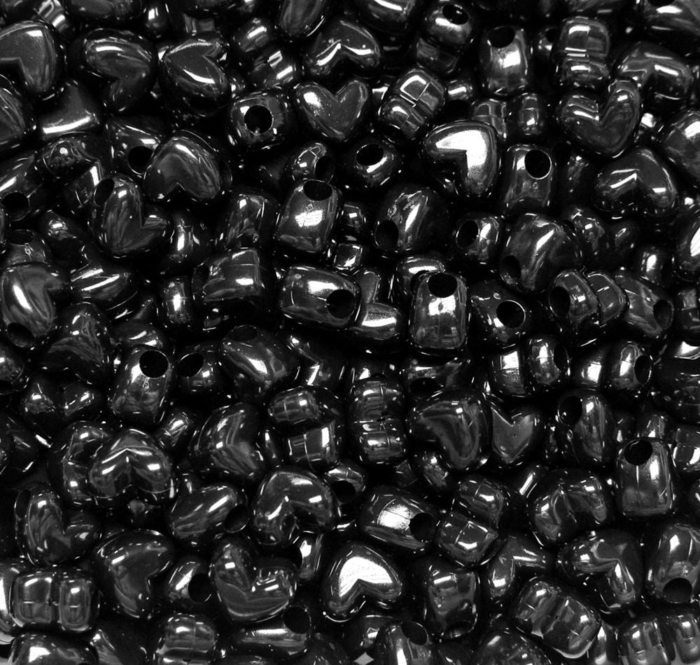 
                  
                    Opaque Black Heart Shaped Pony Beads
                  
                