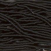 6/0 Jet Black Matte Czech Glass Seed Beads