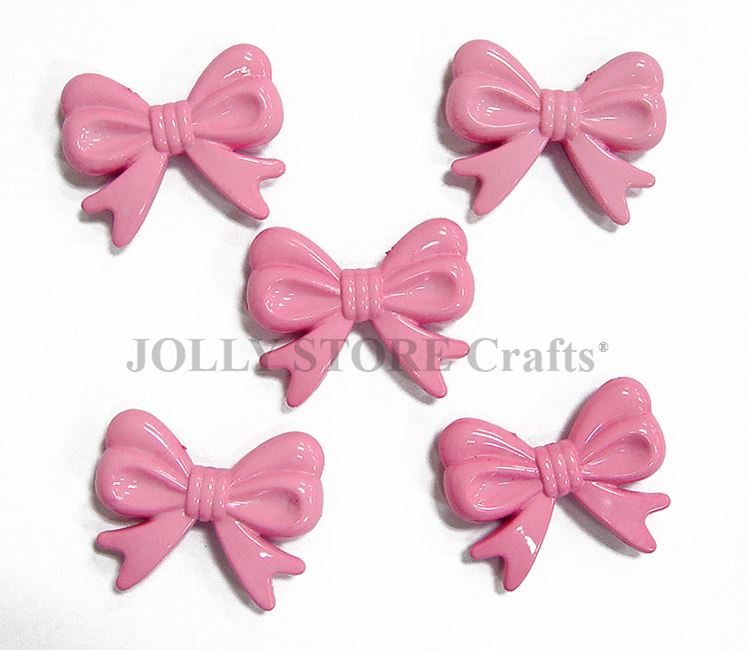 Large Acrylic Bows 5pc