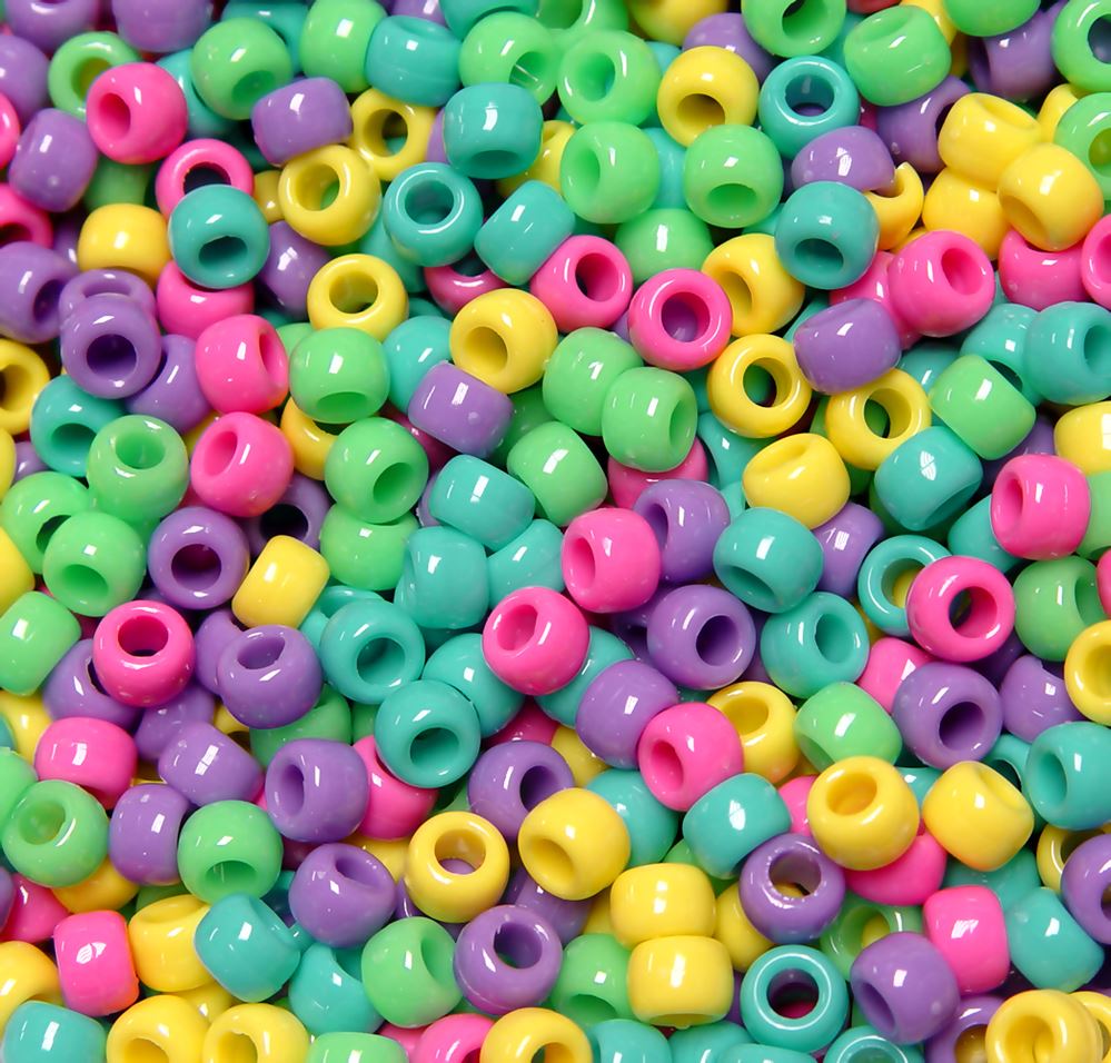 9x6mm Candy Mix Pony Beads 500pc