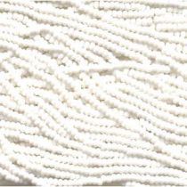 6/0 Opaque Chalk White Czech Glass Seed Beads