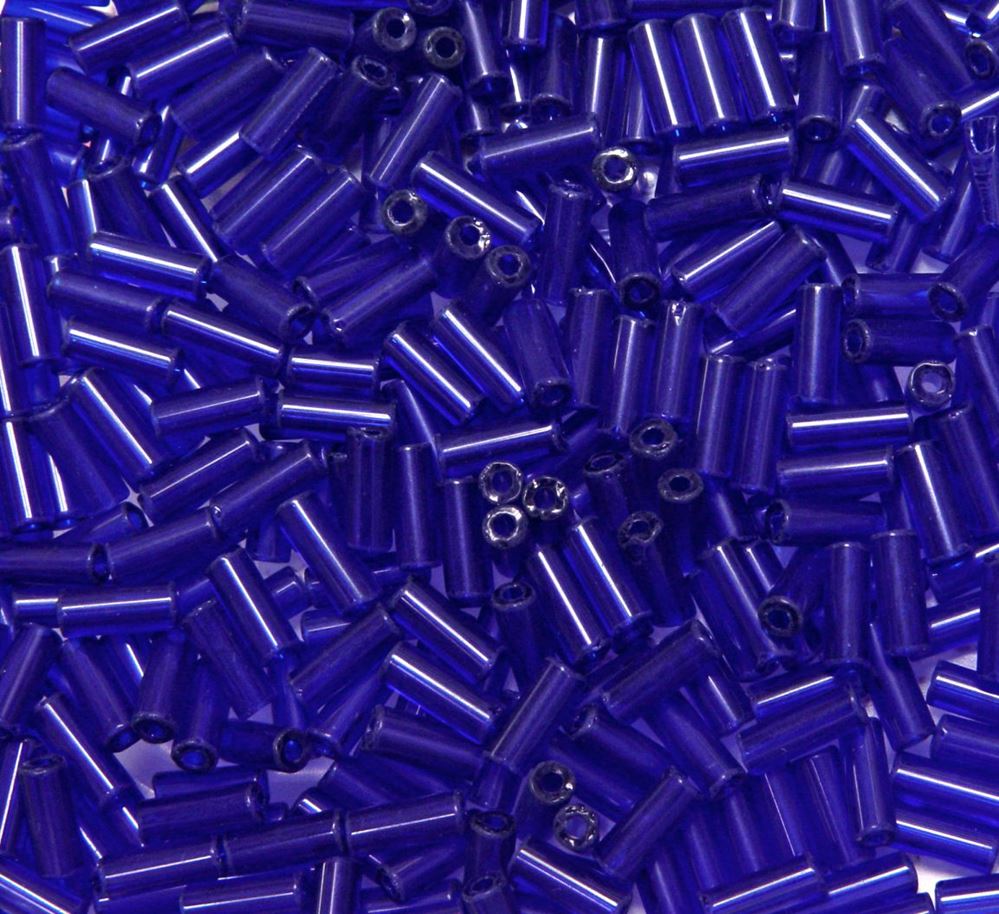 10x4mm Cobalt Blue Wampum Beads 500 grams