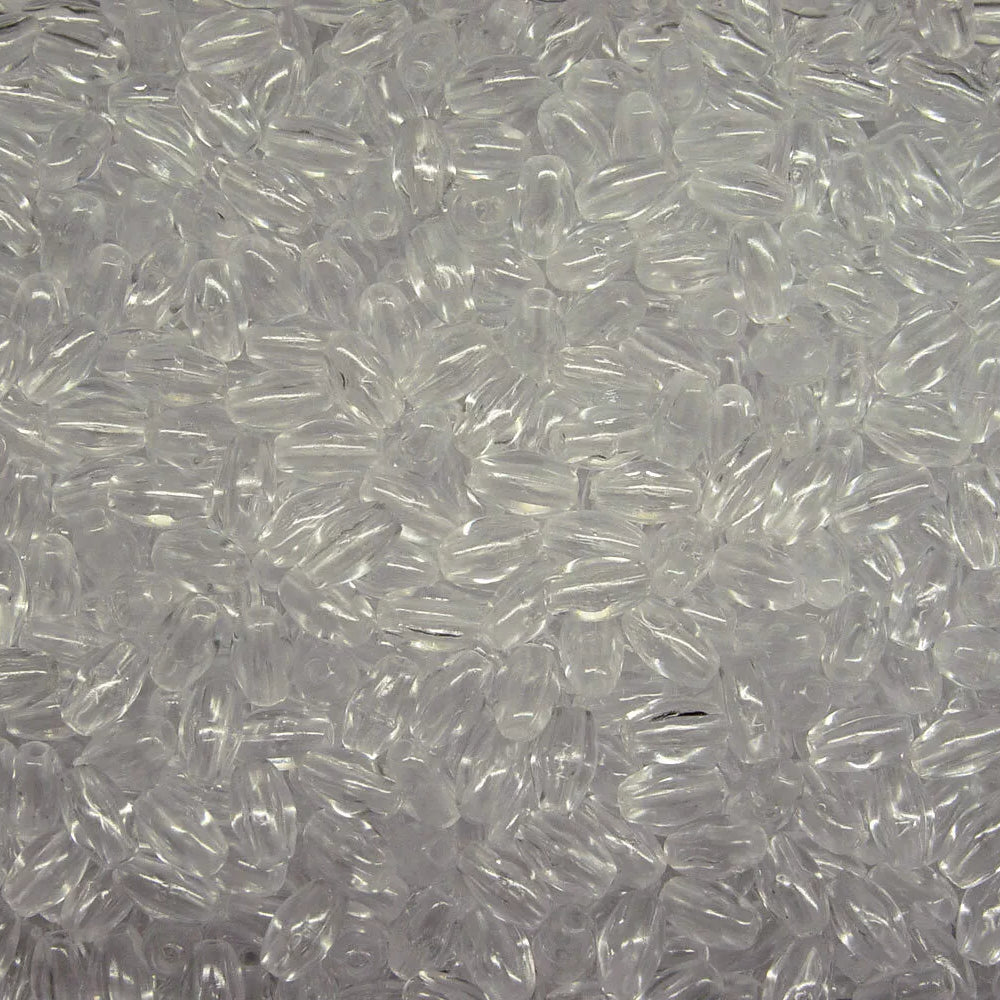 Clear oval rice wheat craft beads diy rosary beads 500pc