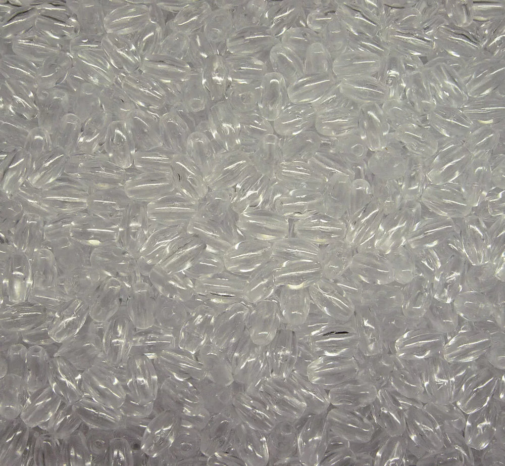 Clear oval rice wheat craft beads diy rosary beads 500pc