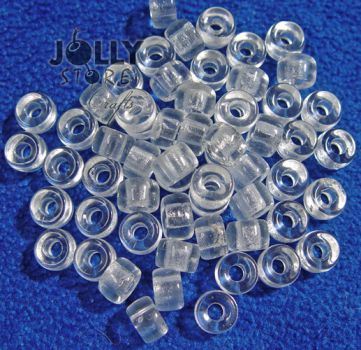 Crystal Czech Glass 9mm Pony Beads 100pc