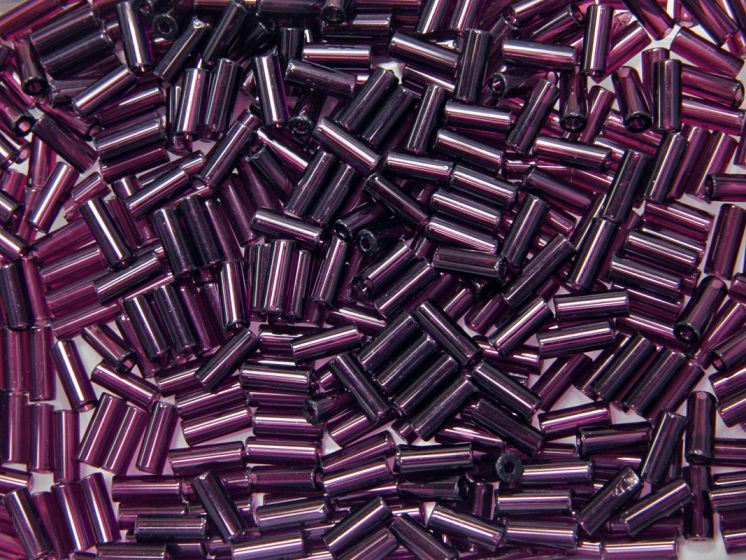 10x4mm Dark Amethyst Wampum Beads 500 grams