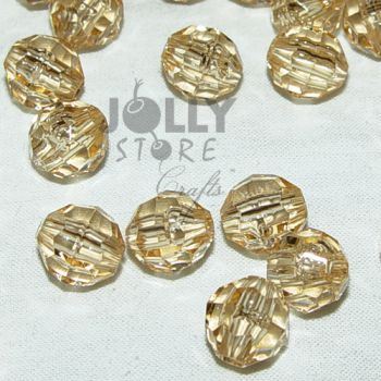 Transparent Champagne 6mm Faceted Round Beads