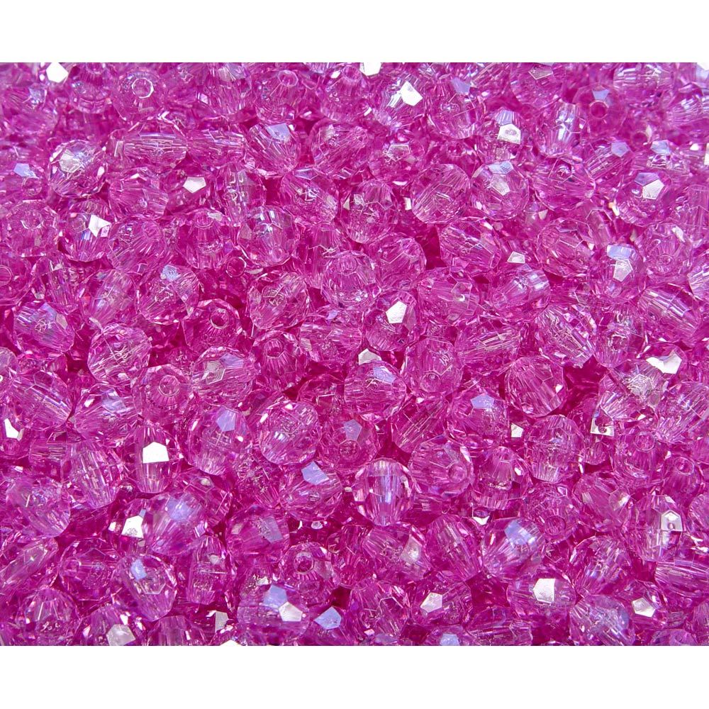 Transparent Amethyst Light 8mm Faceted Round Beads