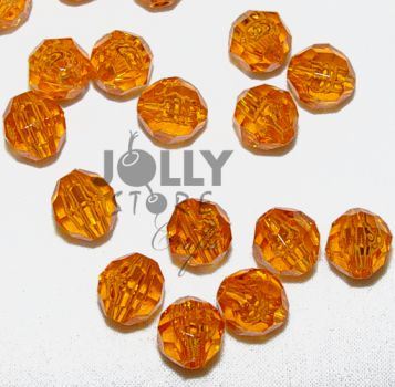 Transparent Topaz Light 6mm Faceted Round Beads