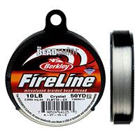 FireLine Beading Thread 10lb .008 Crystal Clear 50yd Spool