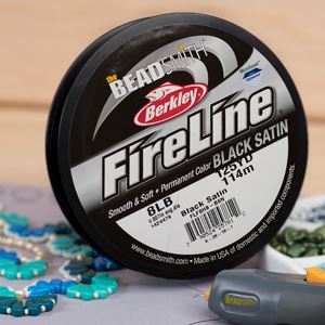 FireLine Beading Thread 8lb .007 Black 125yd Spool