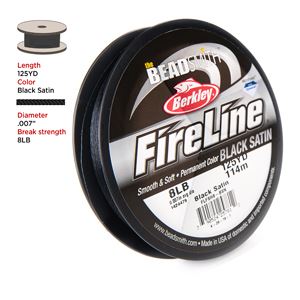 
                  
                    FireLine Beading Thread 8lb .007 Black 125yd Spool
                  
                