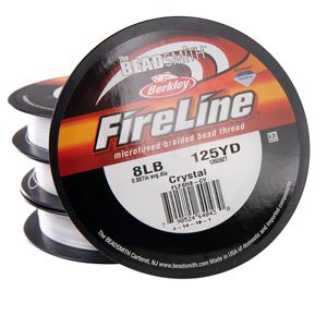 FireLine Beading Thread 8lb .007 Crystal Clear 125yd Spool