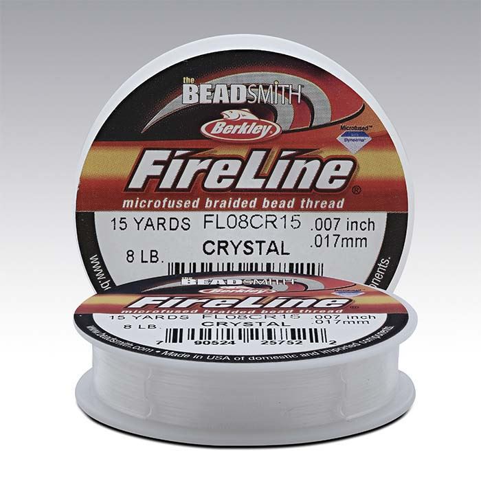 FireLine Beading Thread 8lb .007 Crystal Clear 15yd Mini Spool