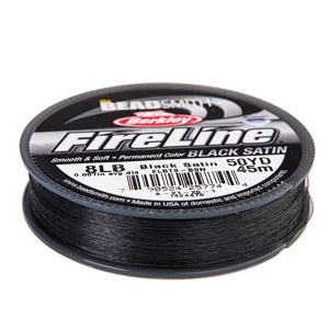 FireLine Beading Thread 8lb .007 Black 50yd Spool