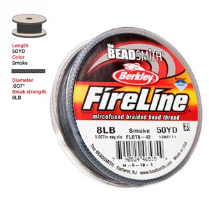 
                  
                    FireLine Beading Thread 8lb .007 Smoke Gray 50yd Spool
                  
                