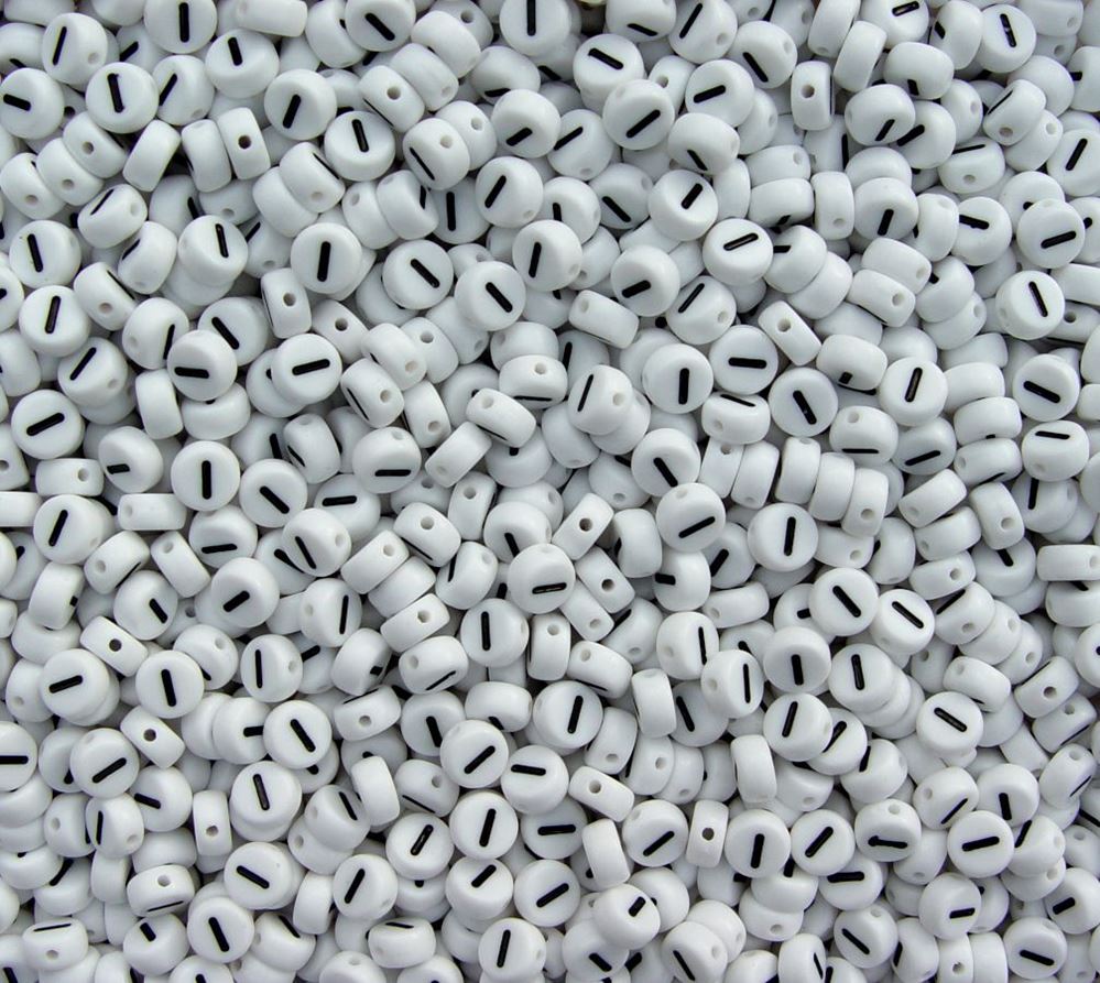 7mm Alphabet Disc Brite Beads - Letter 