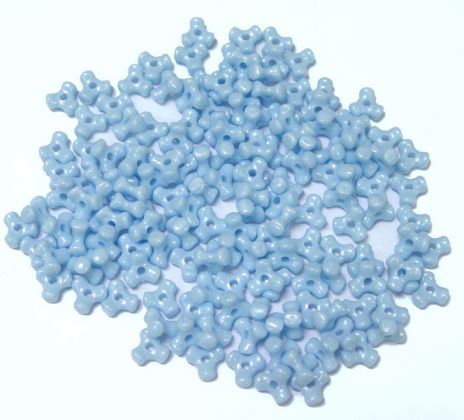 Pearl Light Blue Tri Beads 500pc