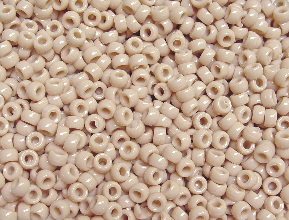 light tan mini pony beads