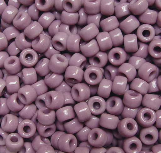 Lilac Czech Glass 9mm Pony Beads 100pc