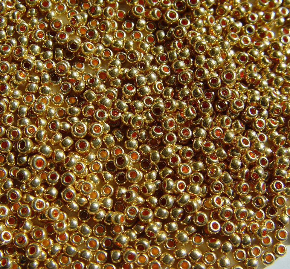 11/0 CZECH METALLIC GOLD 24 GM/TB