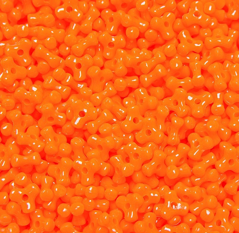 Neon Orange Tri Beads 500pc