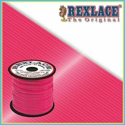 Neon Pink Rexlace Vinyl Lacing 100yds