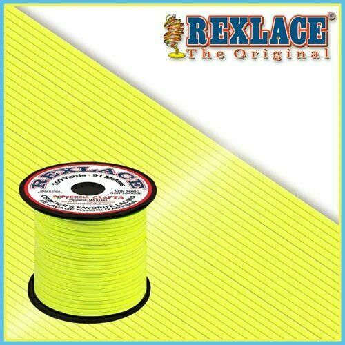 Neon Yellow Rexlace Vinyl Lacing 100yds