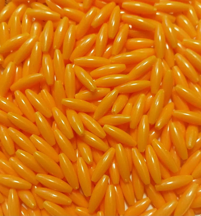
                  
                    Orange Spaghetti Beads 19mm Plastic Craft Beads 200pc
                  
                