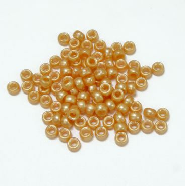 6.5x4mm Gold Pearl Mini Pony Beads