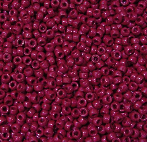 6.5x4mm Red Pearl Mini Pony Beads