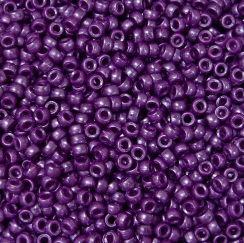 6.5x4mm Violet Pearl Mini Pony Beads