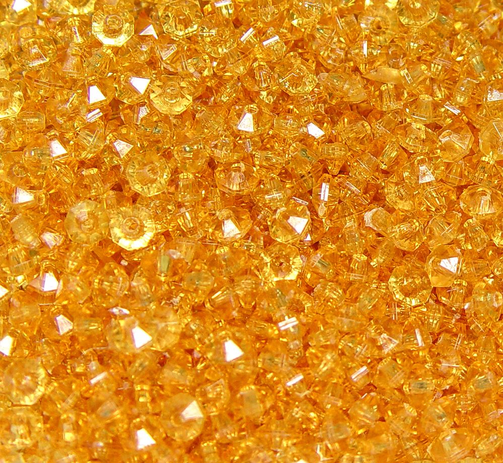 Sun Gold 6mm Rondelle faceted spacer beads 1000pc