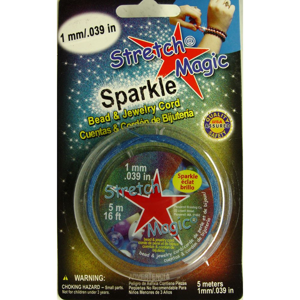 Stretch Magic Sapphire Sparkle, 1mmx5M Spool