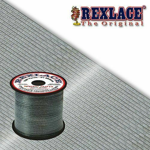 Silver Sparkle Rexlace Vinyl Lacing 100yds