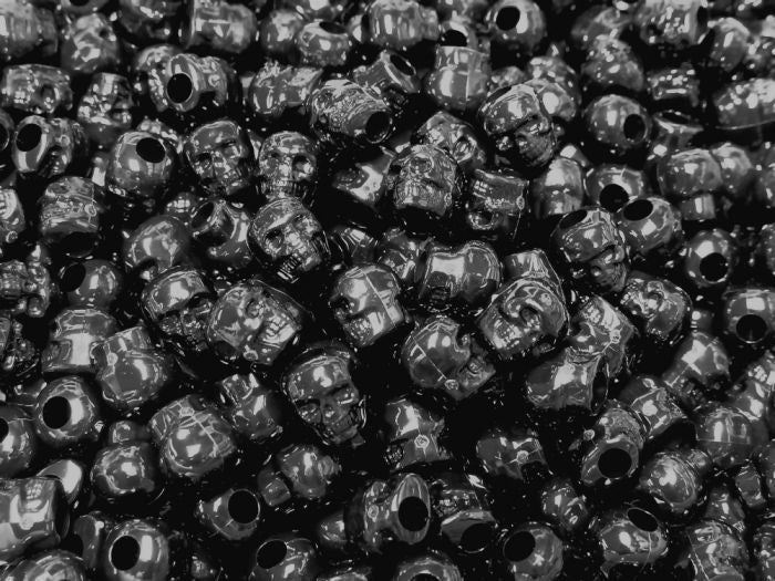 Black Skull Beads