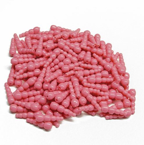 Pink Stack Beads 50pc