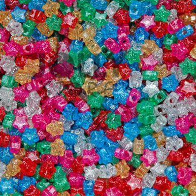 Stars Sparkle Multi colors 100pc