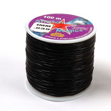 Stretch Magic Black, 1mmx100M Spool