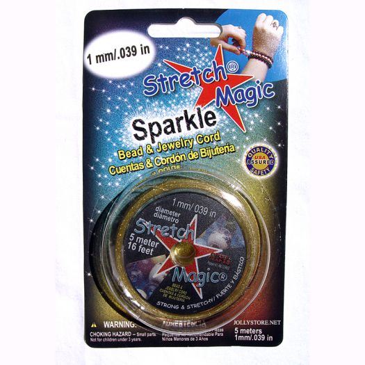 Stretch Magic Gold Sparkle, 1mmx5M Spool