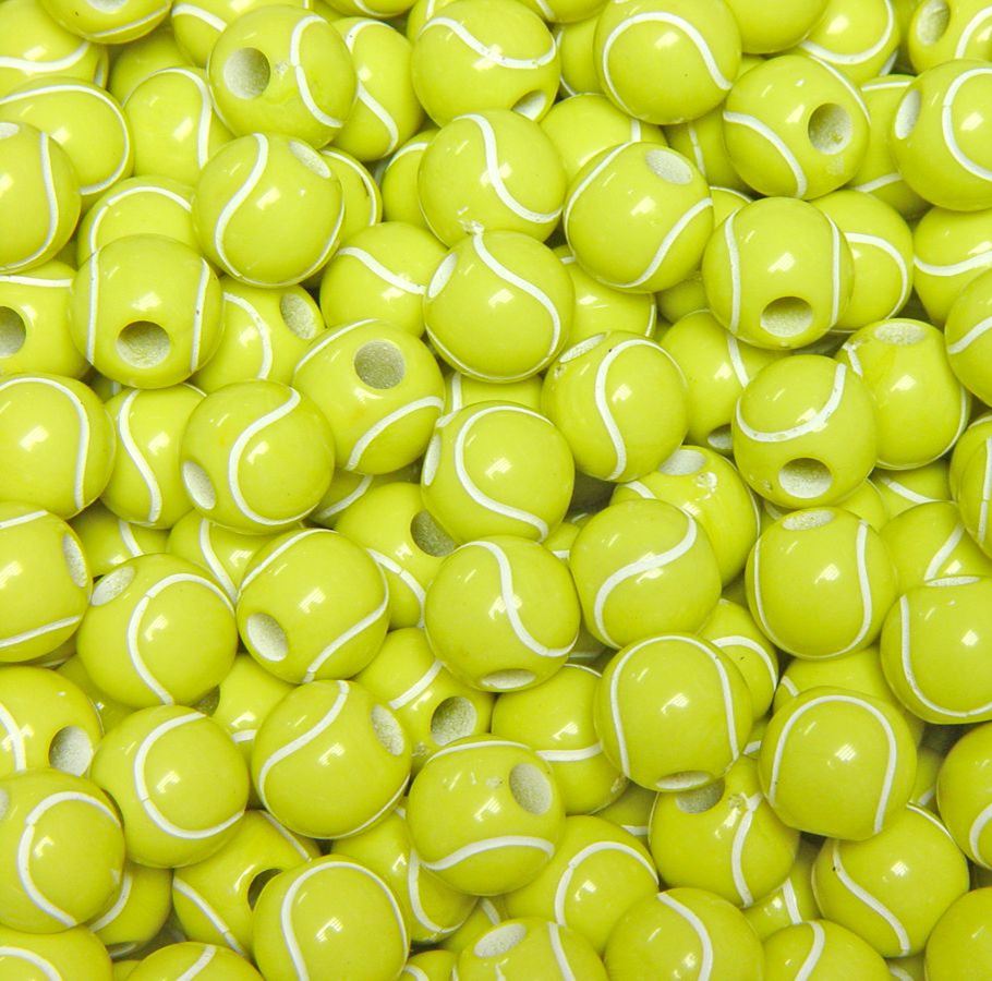 Tennis Ball Beads 12mm